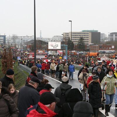A 281 – Bollerwagen und Bremer KohlTag der offenen Autobahn am 27.1.2008 – Foto 9