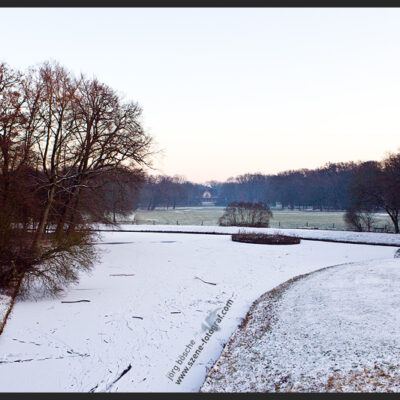 Bürgerpark Bremen im Winter bei Sonnenaufgang – Foto 4