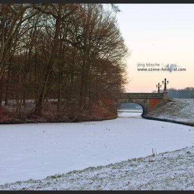 Bürgerpark Bremen im Winter bei Sonnenaufgang – Foto 7