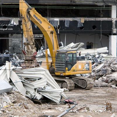 Fotos von den Abrissarbeiten EKT Einkaufszentrum – Foto 12