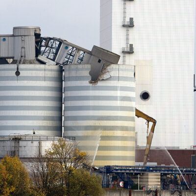 swb Kraftwerk Haststedt – Kohlesilo 4 Abriss – Foto 22