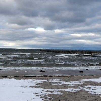 Lubmin – Ostseeküste mit Wind & Schnee – Foto 1