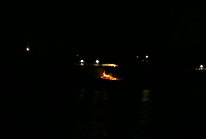 Osterfeuer am Café Sand – Feuerwerk – Foto 9
