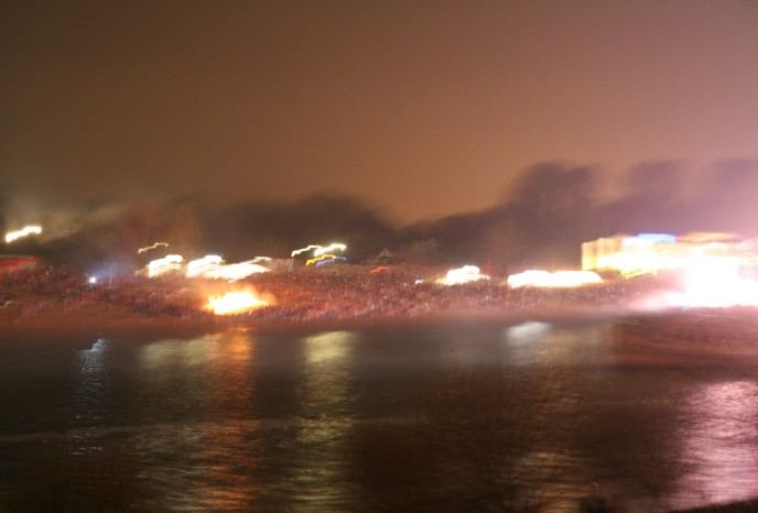 Osterfeuer am Café Sand – Feuerwerk – Foto 15