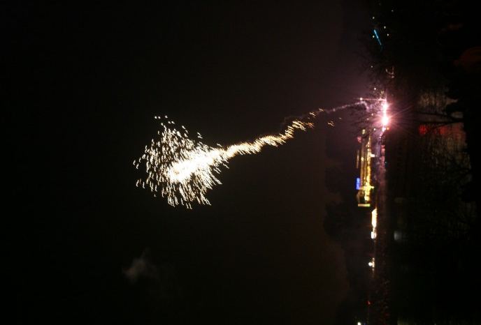 Osterfeuer am Café Sand – Feuerwerk – Foto 17