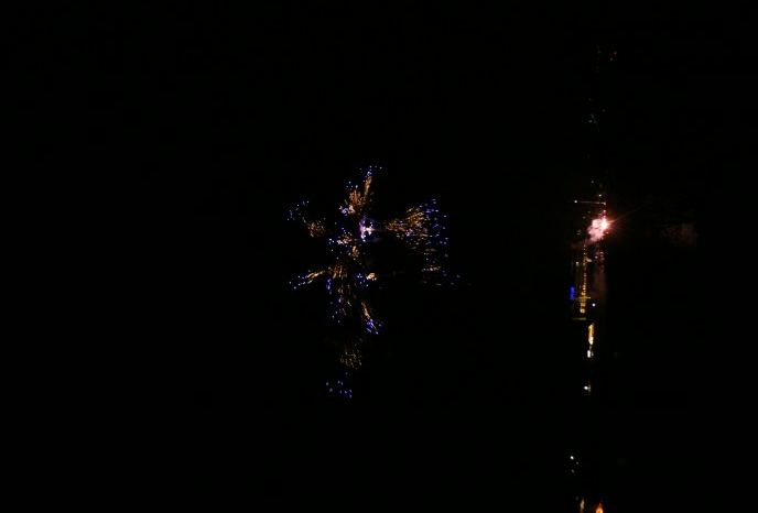 Osterfeuer am Café Sand – Feuerwerk – Foto 23