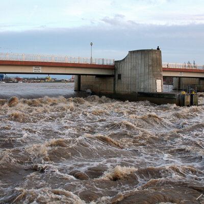 Unwetter Bremen:Hastedter Osterdeich Kyrill 20-01-2007 – Foto 2