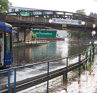 Unwetter Bremen: Fotos Zeppelintunnel in Sebaldsbrück – Hemelingen – Foto 1