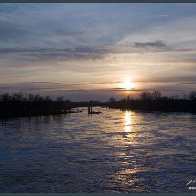 Weserwehr in den Abendstunden am Ostersonntag – Foto 10