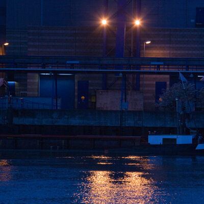 Blaue Stunde am Weserwehr 20-04-2008 – Foto 6
