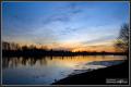 Sonnenuntergang am Weserwehr im kalten Bremen – Bild 2