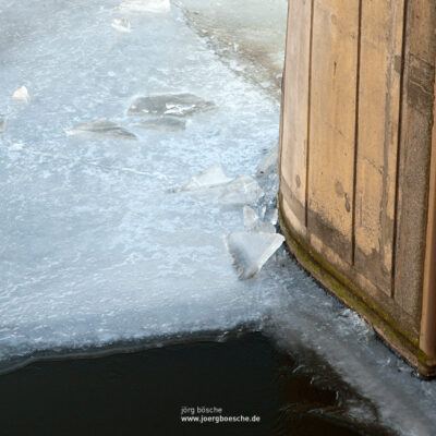 Eislaufen in Bremen auf dem Werdersee & Oberweser mit Eisschollen am Weserwehr (10.02.2012) – Foto 16