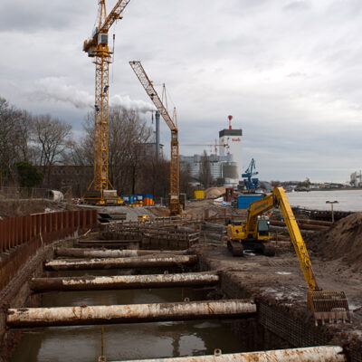 Baustelle des Weserkraftwerks am Weserwehr Bremen – Foto 2
