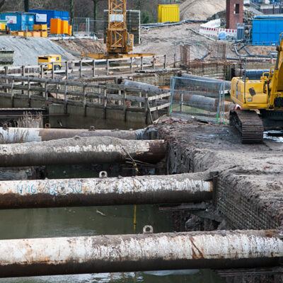 Baustelle des Weserkraftwerks am Weserwehr Bremen – Foto 4