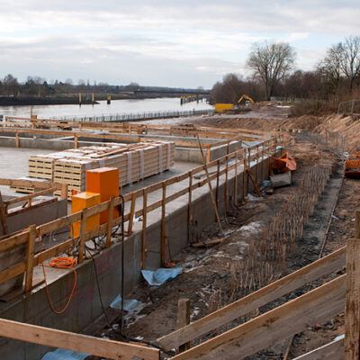 Baustelle des Weserkraftwerks am Weserwehr Bremen – Foto 5