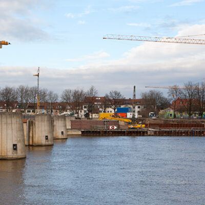 Baustelle des Weserkraftwerks am Weserwehr Bremen – Foto 17