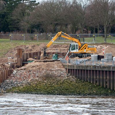 Baustelle des Weserkraftwerks am Weserwehr Bremen – Foto 21