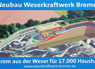 Baustelle des Weserkraftwerks am Weserwehr Bremen – Foto 22
