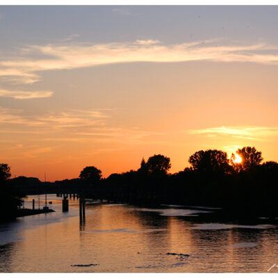 Weserwehr in den Abendstunden – 10-09-2006 – Foto 5