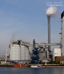 Steinkohlesilo Unfall im Bremer swb Kraftwerk Hastedt