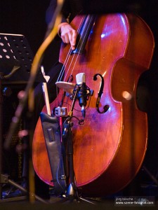 Musikinstrument Kontrabass auf dem Benefizkonzert for the children