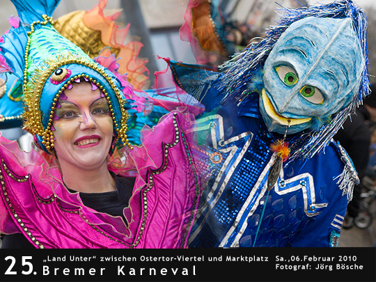 Fotos vom Bremer Karneval unter dem Motto Land Unter