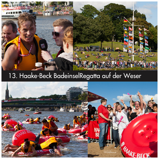 Haake-Beck BadeinselRegatta 2012 lockt Tausende an die Weser – Bild 1